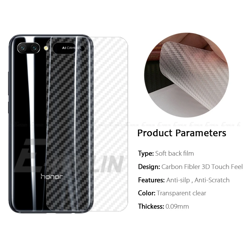 Carbon Fiber Back Cover Screen Protector Film For HuaWei Honor X9b X8b X9a X8a X7a X6a X6 X6s X7 X8 X9 10 9X 8X 9A 8S 7A 7C Lite