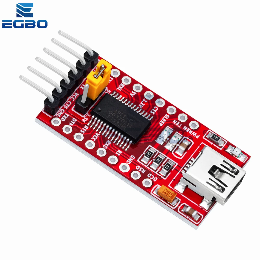 1 ~ 10 قطعة EGBO FT232RL Type-c Mini FTDI USB 3.3 فولت 5.5 فولت إلى TTL وحدة مهايئ مسلسل لاردوينو FT232 Pro USB إلى TTL 232