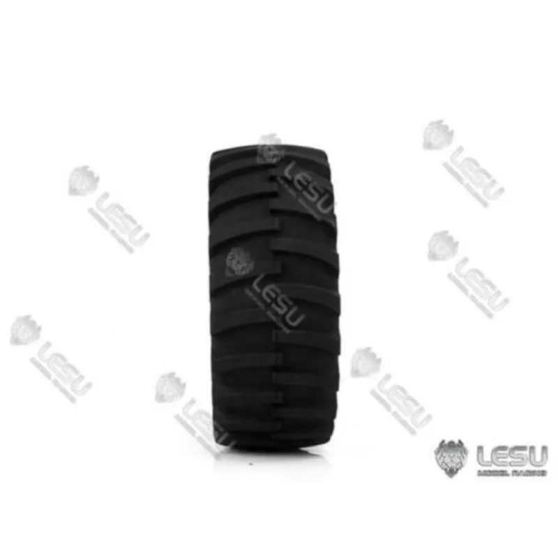 1Pair 146.5Mm LESU Rubber Wheel Tire For 1/16 RC DIY Model Truck Walking Tractor Outdoor Toys TH16831