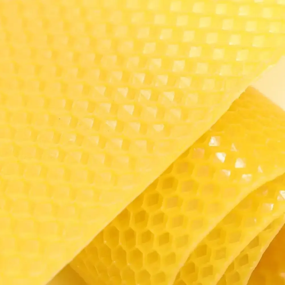 10pcs Bee Wax Foundations Beekeeping Bee Base Honeycomb Pieces Beeswax Foundation Bee Hive Wax Frames Honeycomb Sheet