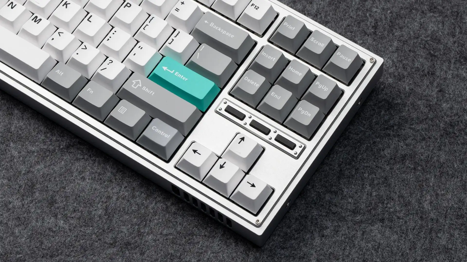 Imagem -04 - Conjunto Completo de Teclas para Teclado Mecânico Personalizado Perfil Cereja Tiro Duplo Pbt Vermelho Cinza Branco Hortelã Azul Preto Amarelo