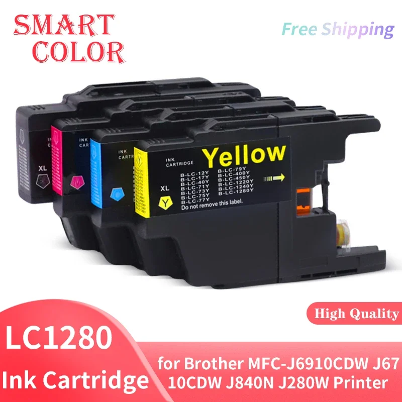 LC12 LC17 LC40 LC71 LC73 LC75 LC40 LC400 LC1220 LC1240 LC1280 Ink Cartridge for Brother MFC-J6910DW J6710DW J840N J280W Printer