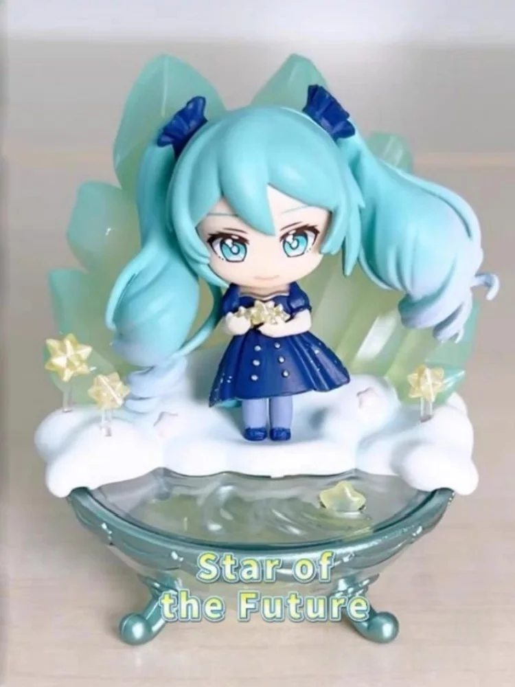 初音ミク 夜空物語 ブラインドボックス 本物の手作りアニメーションモデル サプライズトイ コレクタブルフィギュア 誕生日プレゼント用