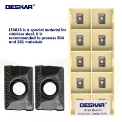 DESKAR 100% Original APKT1003PDTR LF6018 High Quality Milling Inserts CNC Lathe Cutting Tools Turning Tools For Stainless Steel