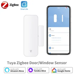Tuya Zigbee3.0 Door Windows Sensor Smart Contact Sensor APP Remote Control via SmartLife Workwith Yandex Alexa ZHA Zigbee2MQTT