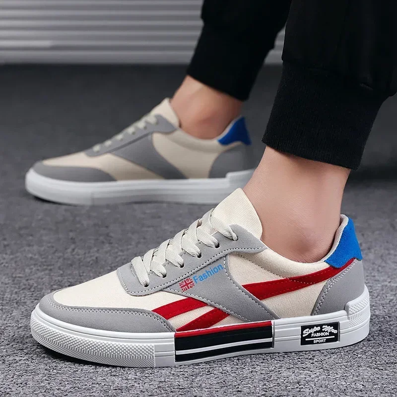 Summer Fashion Men Sneakers Breathable Casual Shoes for Man Flat Casual Sneakers Mens 2023 New Vulcanized Shoes Erkek Ayakkabı