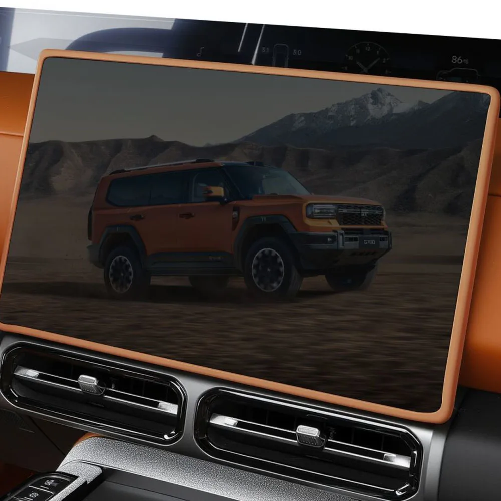 

For Jetour G700 Central Control Screen Protector Silicone Protective Cover For Rearview Mirror Frame Interior