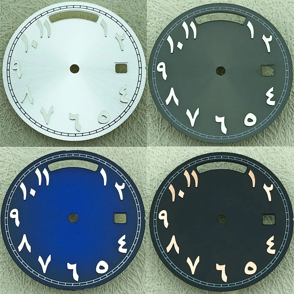 Циферблат с двойным арабским календарем диаметром 31 мм, подходящий для механизма 8285. Замена аксессуаров для часов поддерживает индивидуальный логотип.