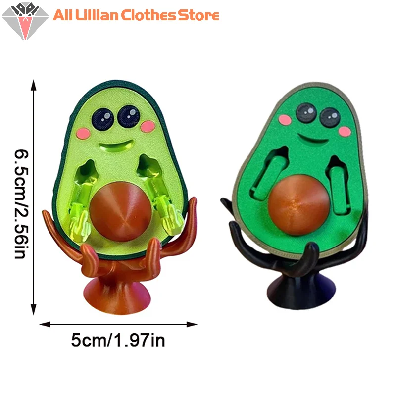 ألعاب أصابع متوسطة ثلاثية الأبعاد مطبوعة ، أفوكادو سيئ ، مضحك ، لطيف ، ديكور منزلي ، هدايا لأصدقائك #6