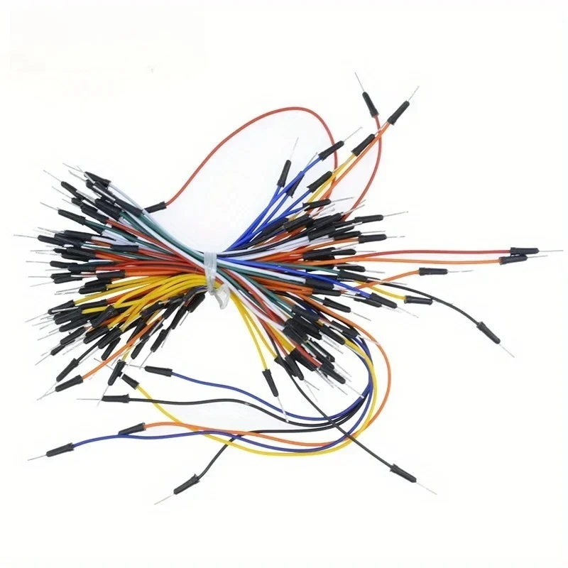 65PCS Breadboard Jumper Wire Kit Breadboard Jumper Cables Male To Male Jumper Wires for Arduino Electronics DIY Projects