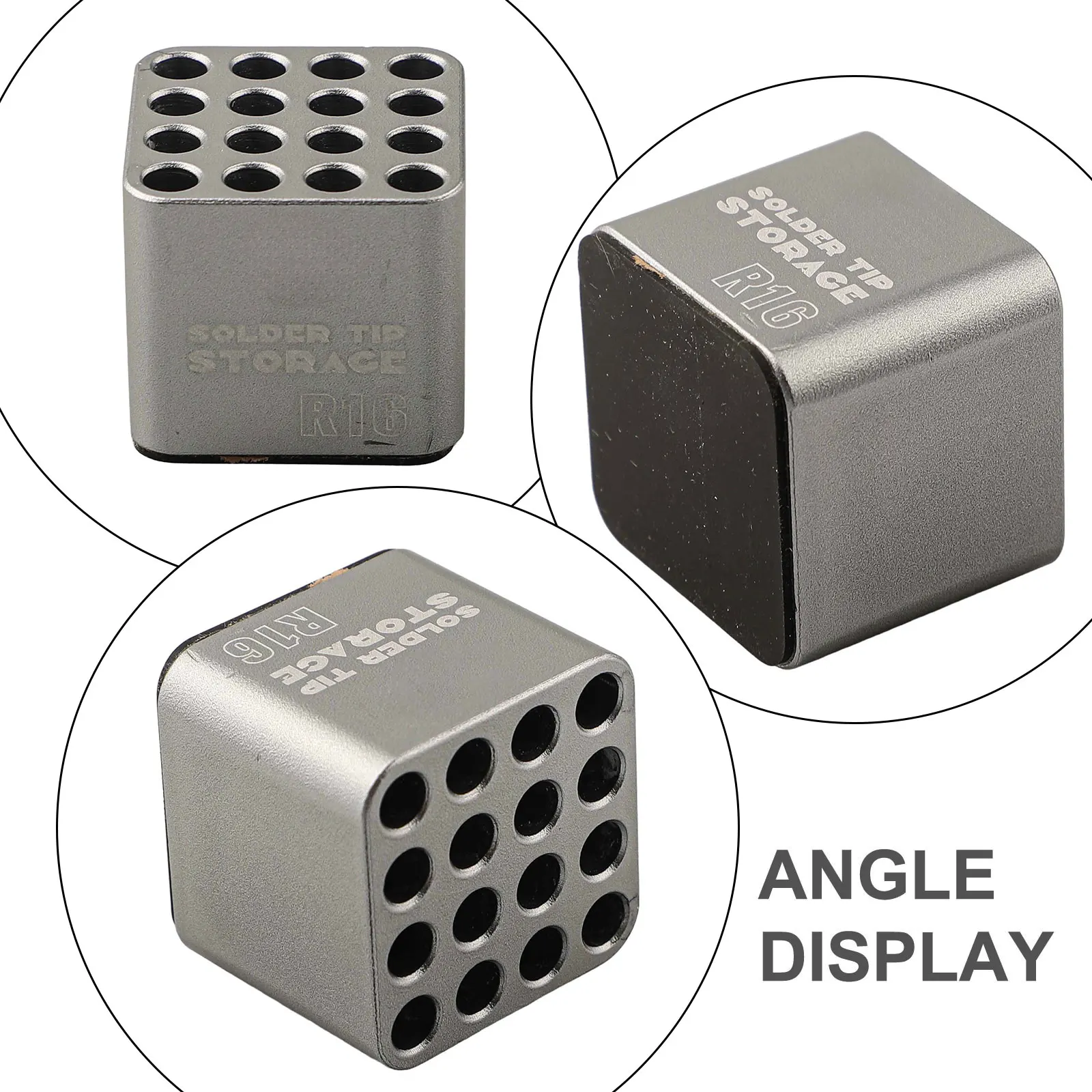 38.5mm 1.52 In Heating Core Box Clear Placement System Compact Design Holds 16 Iron Tips Suitable For Multiple Tips