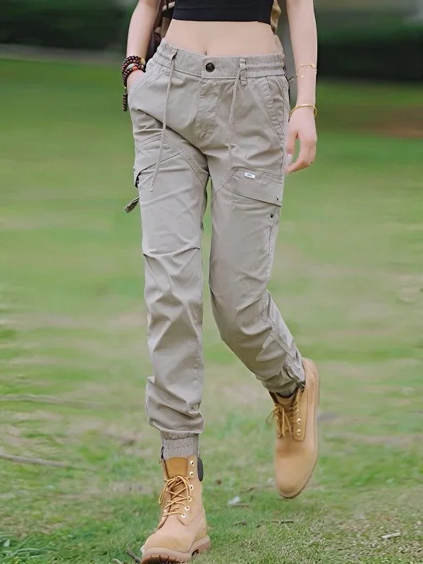 

Retro American Work Pants Loose Fit Cotton Youthful Leisure Trousers for Men And Women Summer Thin Sle Outdoor Pants