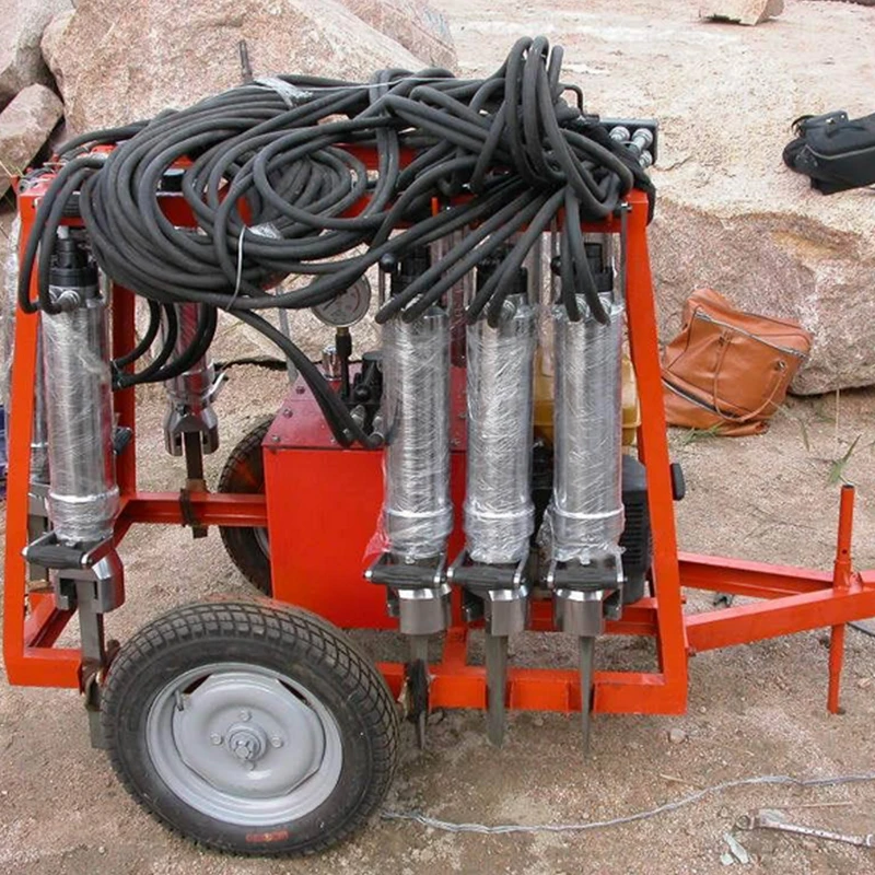 Diesel Hydraulic Rock Splitting Machine Industrial Hydraulic Stone Splitter Granite Basalt Concrete Breaking Machinery