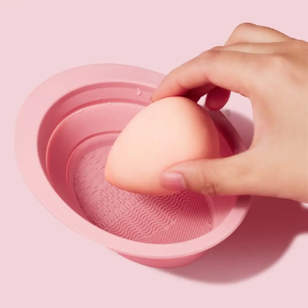 Filles pliable en silicone pour pinceaux de maquillage, accessoire de beauté, cosmétiques, nettoyant, tampon de lavage