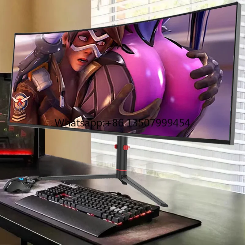 

Led Gaming Monitor 34inch Curved Screen PBP KVM HDR Gaming Computer Monitor