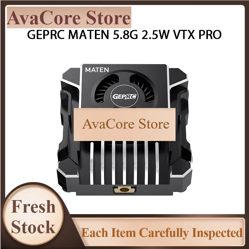 AvaCoreGEPRC MATEN 5.8G 2.5W VTX PRO Aluminum Alloy Numerical Control Shell Auxiliary Heat Dissipation Drones Accessories