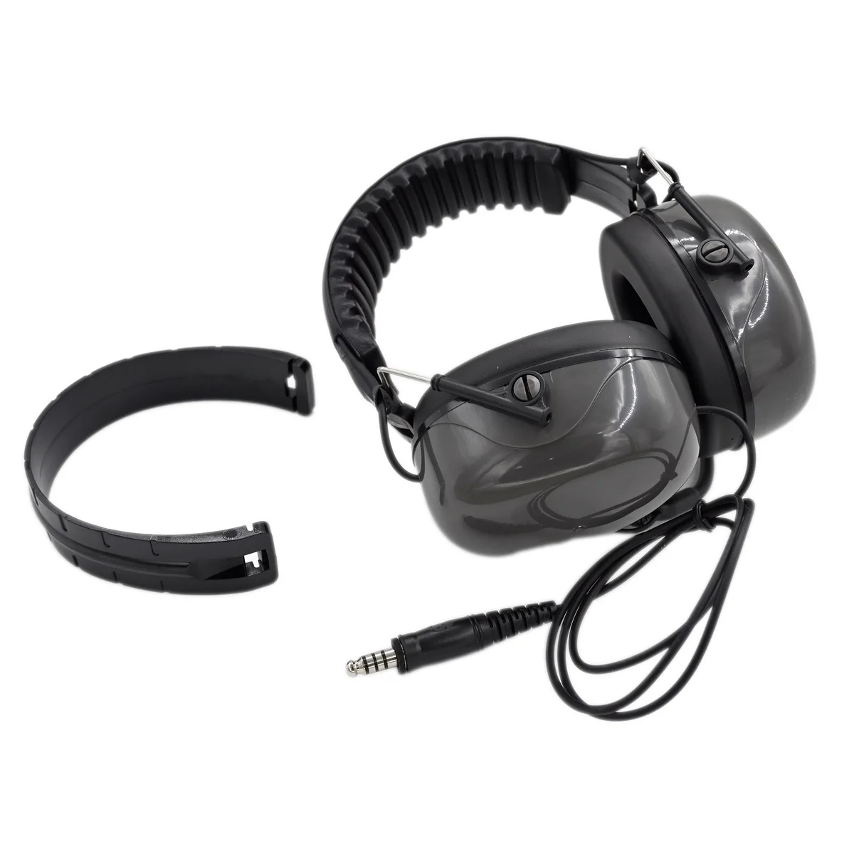 Aviation Headset & Microphone Noise Cancelling Pilot Earphone 7.1mm Plug Acoustic Design Military Racing Construction 