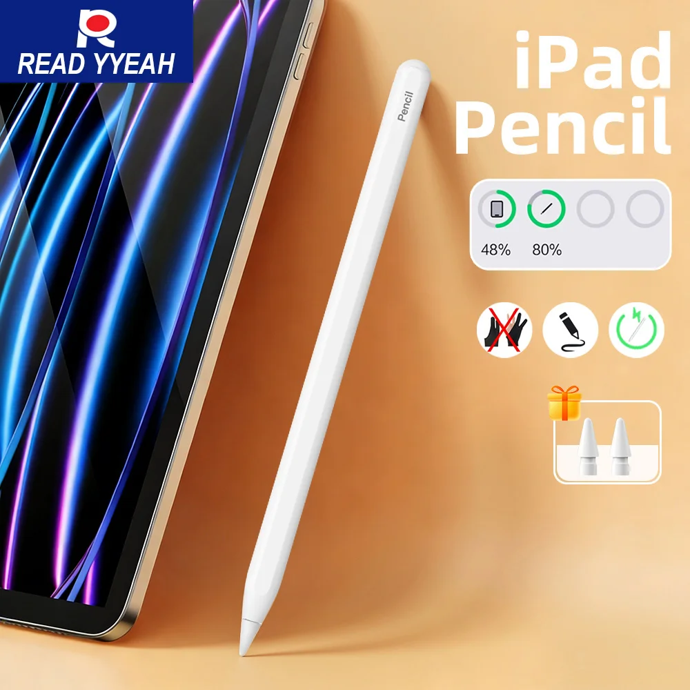 

New Wireless Charging For iPad 2018-2025 Air Mini Pro iPad Pencil Palm Rejection For Apple Pencils 2 Drawing Writing Stylus Pen