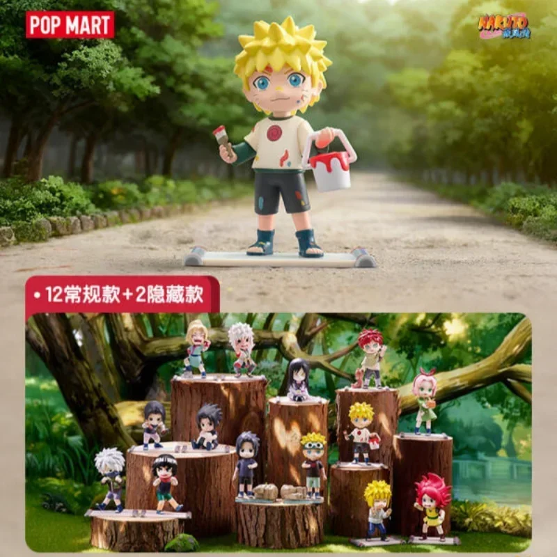 POP MART Naruto Shippuden Childhood Series Trendy Mystery Box Anime Action Figure Blind Random Box Toys Model Ornament Dolls