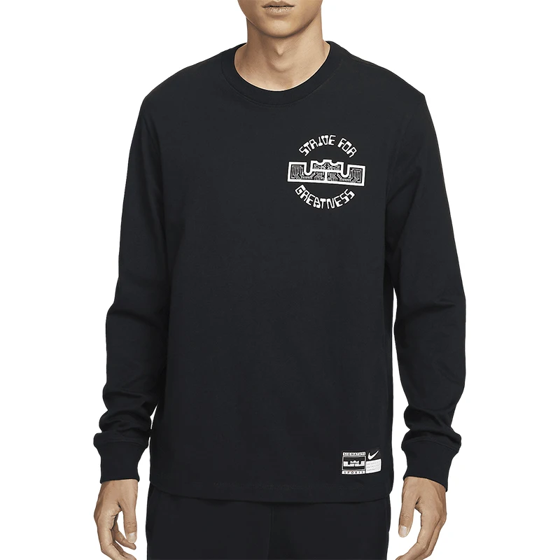 Nike oficial genuino LeBron baloncesto entrenamiento casual manga larga HF6192-010