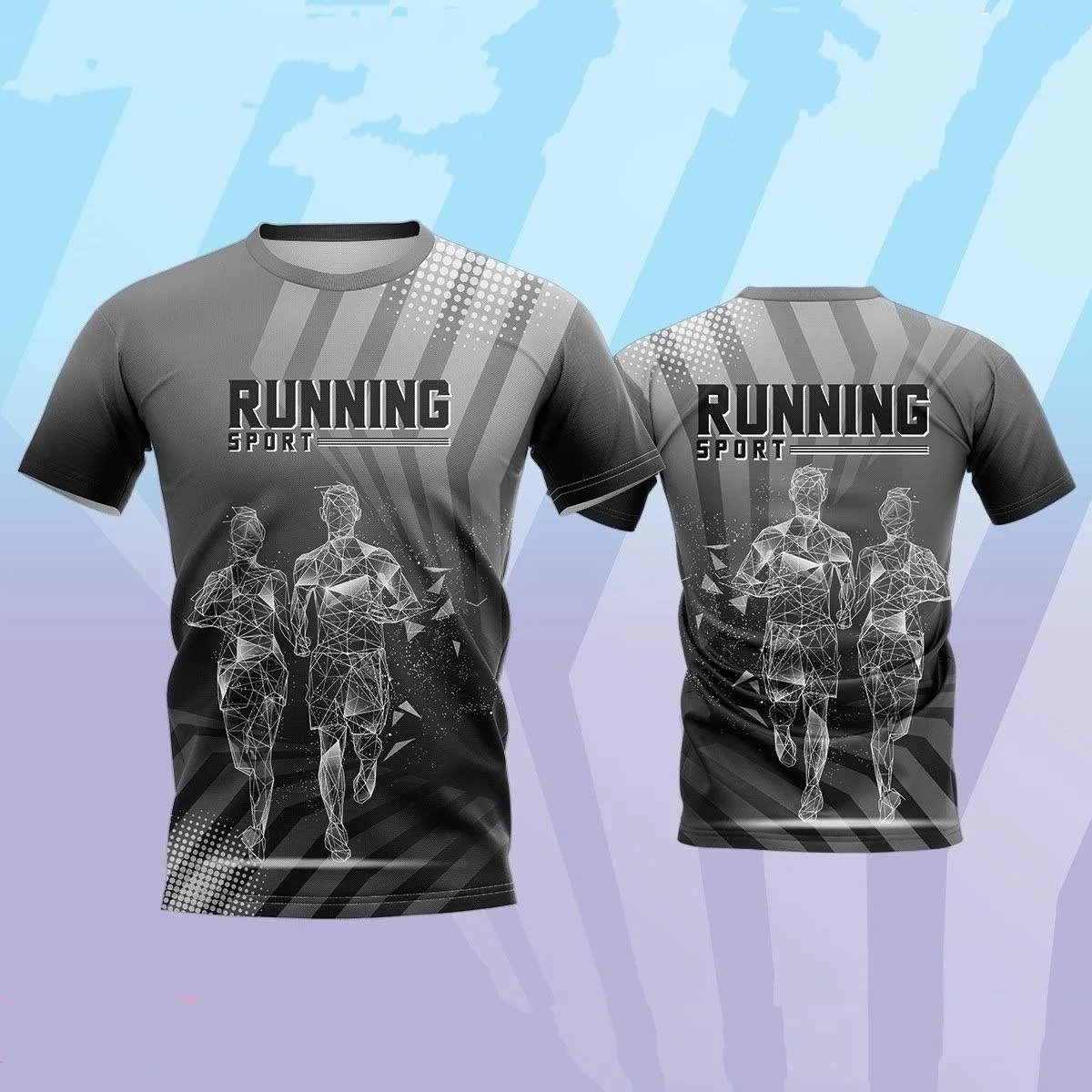 

Fashion Running 3D Printing Sports T-shirt For Men Summer Casual Loose Round Neck Short Sleeve Tops Quick Dry Oversize Pullover