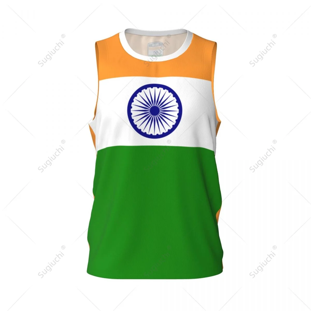India Flag Men Basketball Sports Running Fitness Multifunction Sleeveless tshirt Exclusive Custom Name Nunber
