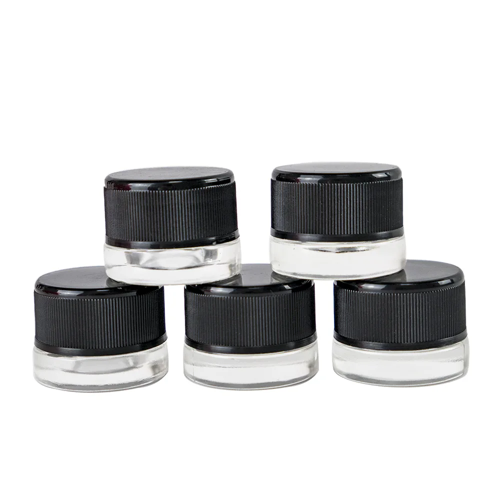 9ml Refillable Empty Face Cream Bottle Customized Cosmetics Glass Gifts Vials Travel Packaging Eye Essence Jars 10Pcs