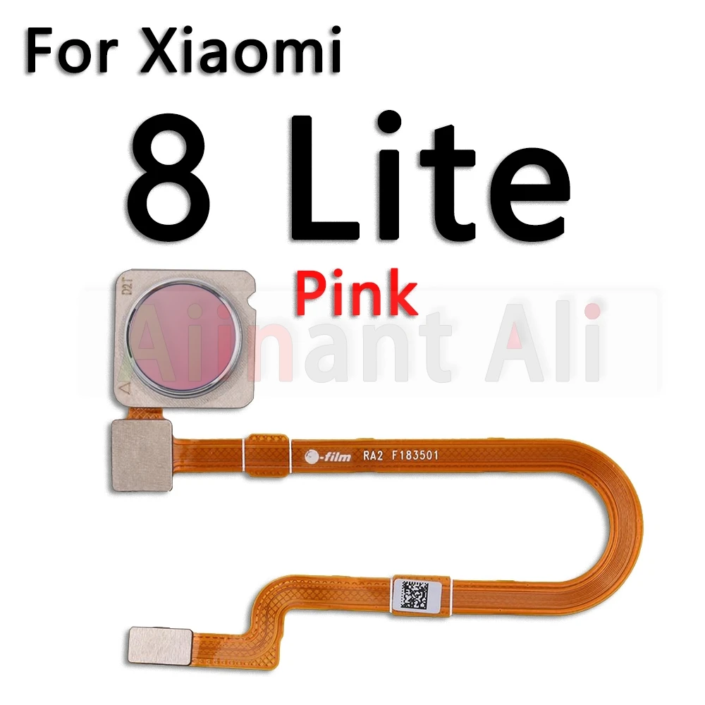 AiinAnt Home Button Back Touch ID Scanner Fingerprint Sensor Flex Cable Ribbon For Xiaomi Mi 8 8SE 8Lite Lite SE