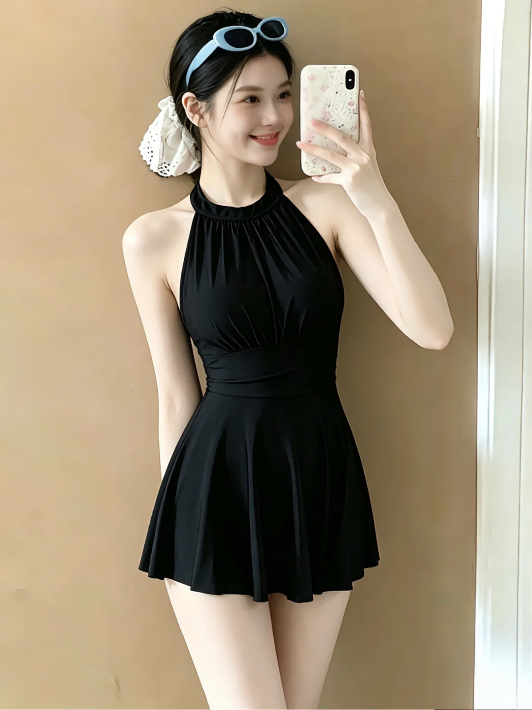 

Новый женский слитный купальник 2026 года с высокой талией, термоэффект, большие размеры, без спинки, стройнящий, для пышных девушек, скрывающий недостатки фигуры