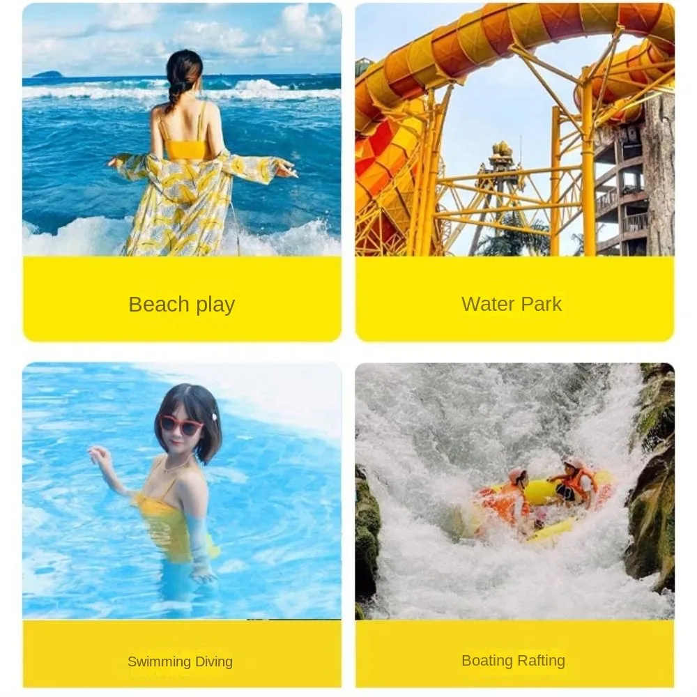 أزياء IPX8 وسادة هوائية عائمة أكياس الهاتف البلاستيكية لمس تحت الماء الحقيبة شفافة للصدمات السباحة حقيبة التخزين السباحة #5