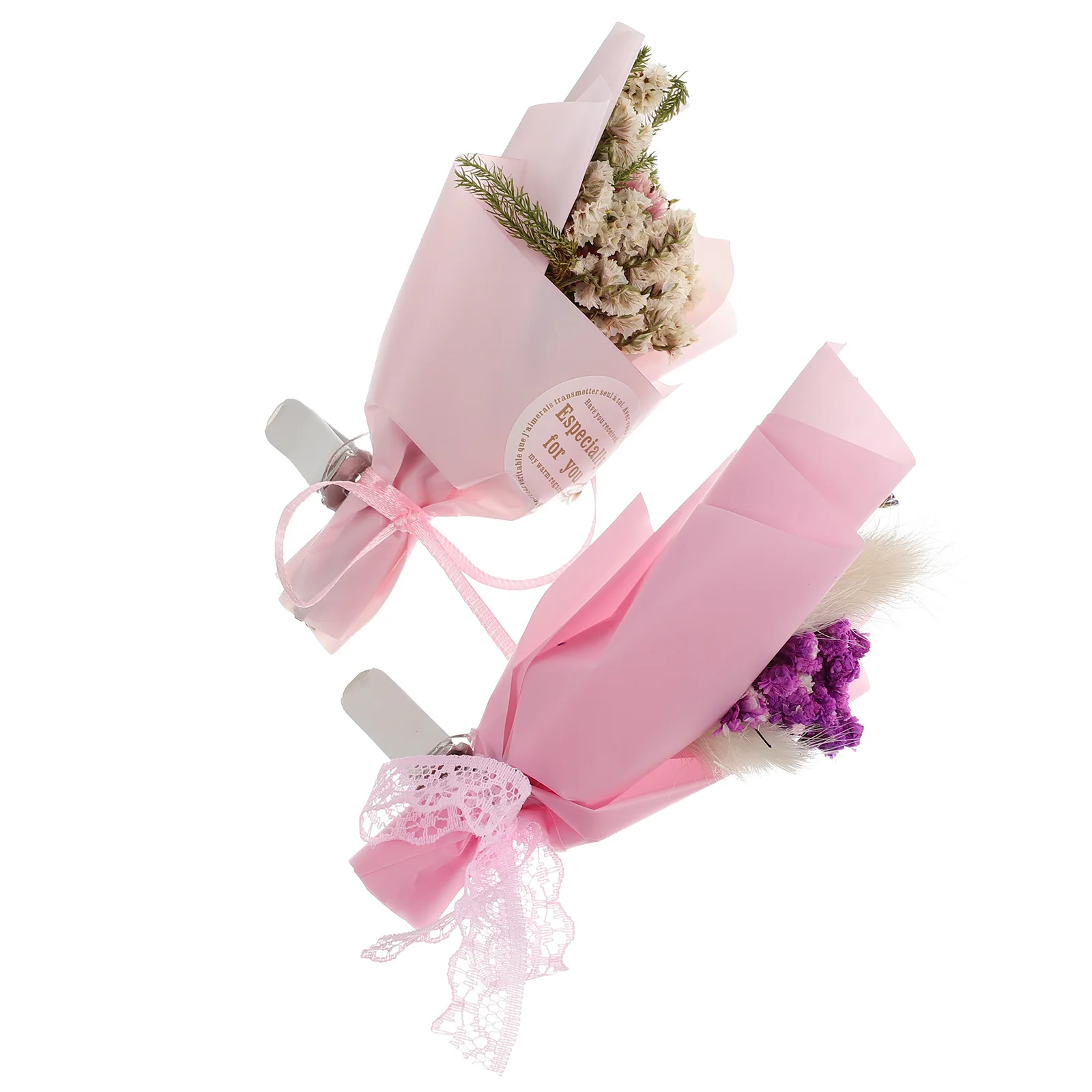 

2 Pcs Car Aromatherapy Diffuser Clip Dried Flower Silk Perfume Automotive Vent Freshener Vents Odor Remover Air Purifier