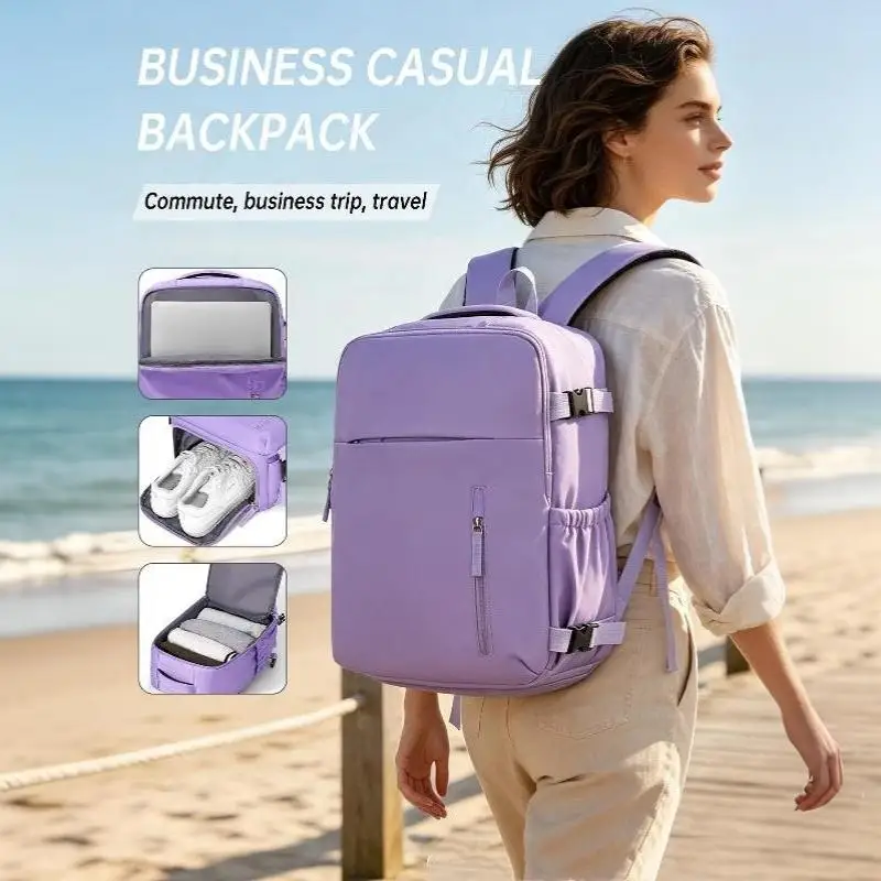 Budget Airline Approved Travel Backpack 40x30x20cm Large Wear-resistant Bag for Short Camping Adventures