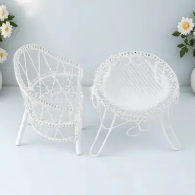 مجموعة أثاث الحدائق المصغرة كرسي طاولة صغير رائع لتزيين سطح المكتب ملحقات تزيين المناظر الطبيعية المصغرة