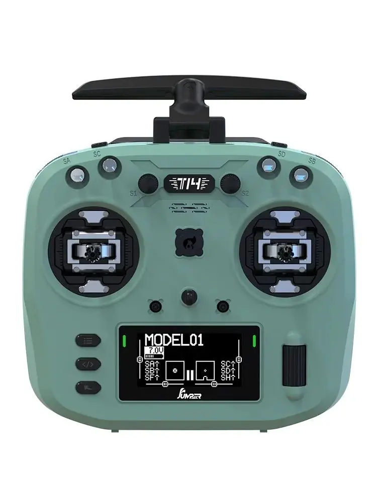 Jumper T14 Macarone ELRS Remote Control, EDGETX Transmitter for FPV Racing Drone, 2.4GHz, 915MHz, 1W, 1000mW