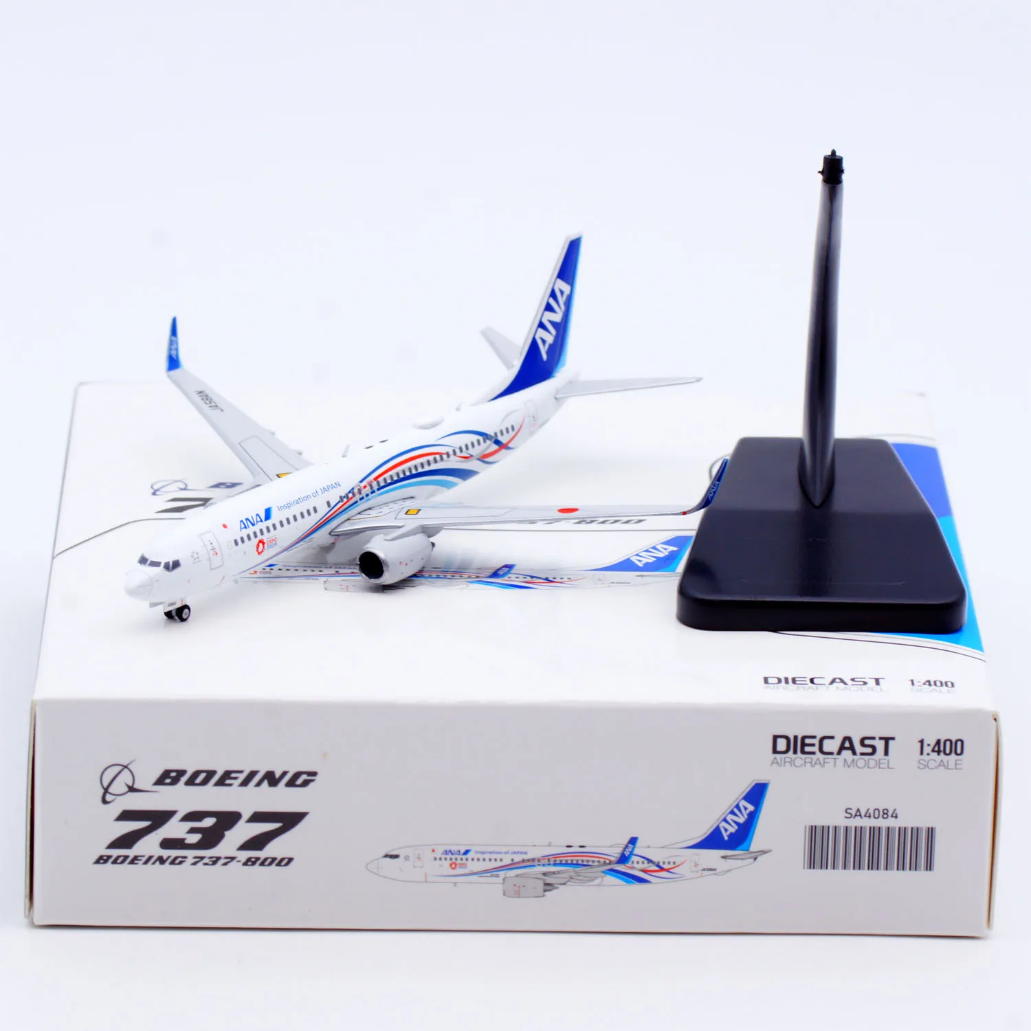 

SA4084 Коллекционный самолет из сплава в подарок JC Wings 1:400 All Nippon Airways StarAlliance Boeing B737-800, литая под давлением модель самолета JA58AN