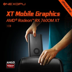 Onexplayer EGpu Onexgpu Mobile Graphic Card Dock  AMD Radeon RX 760OMXT GDDR6 RDNA3 SSD Oculink USB4.0 Thunderbolt RGB Light