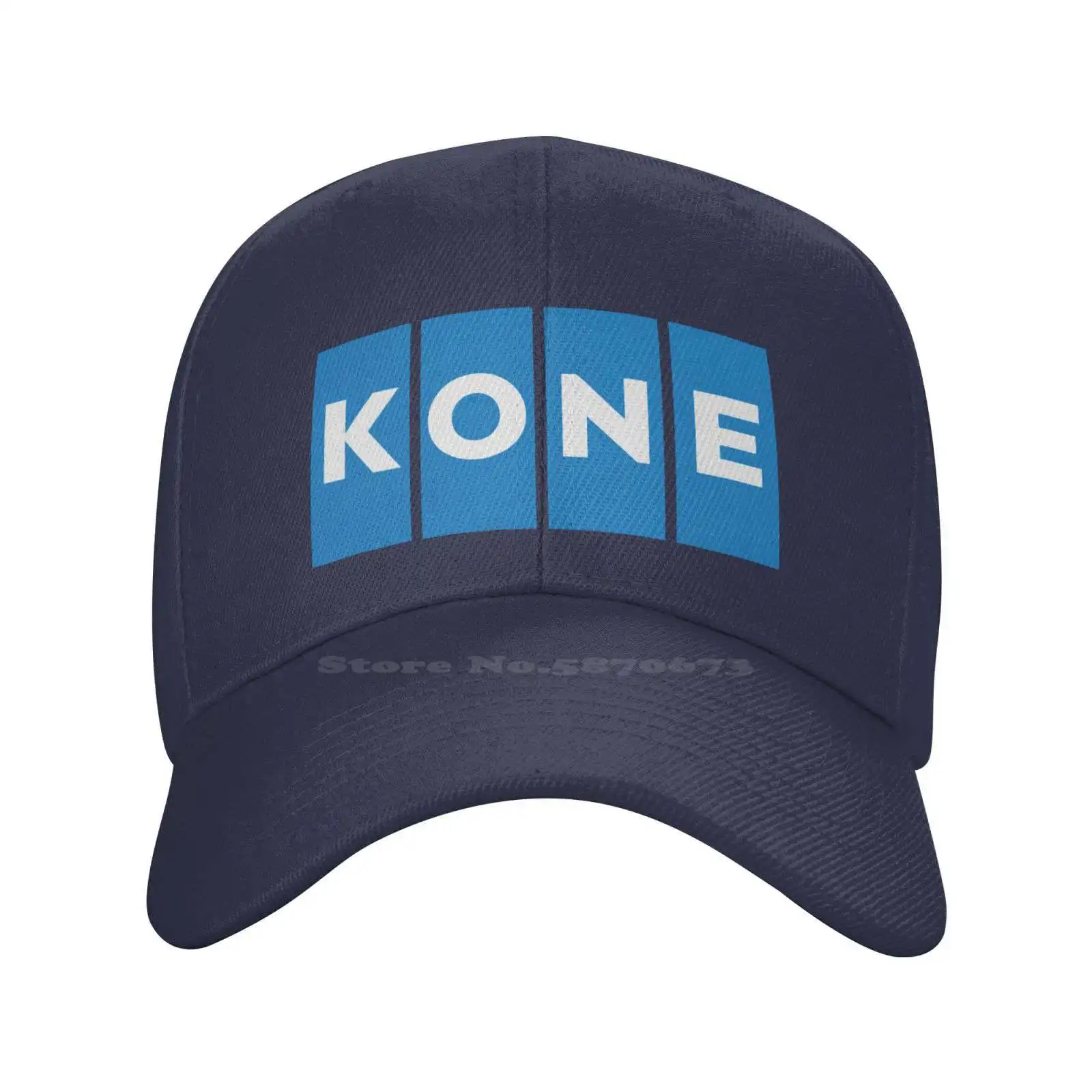 Kone Oy Logo Print Graphic Casual Denim cap Knitted hat Baseball cap