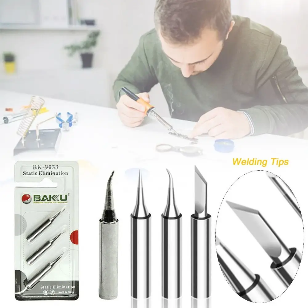 Replacement 900M-T-I K S Welding Tips BK-9033 Lead Free Soldering Iron Head Solder Head for 900M 907 913 376 453 601D 878L