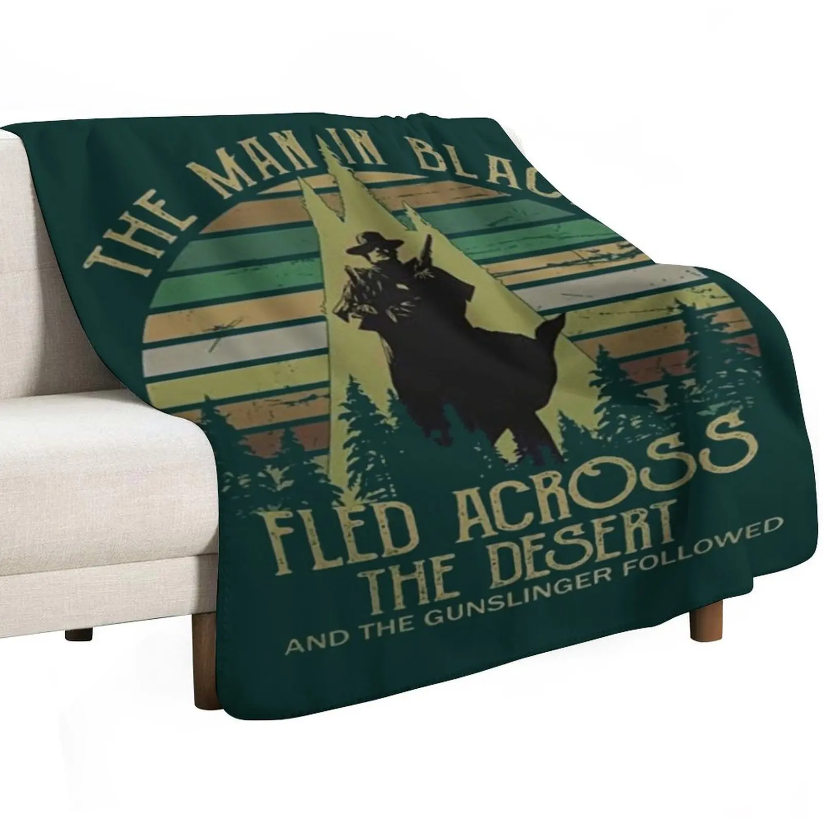 The Man in Black Fled Across The Desert and The Gunslinger Followed Throw Blanket Baby Thin Sofa Throw Travel Luxury St Blankets