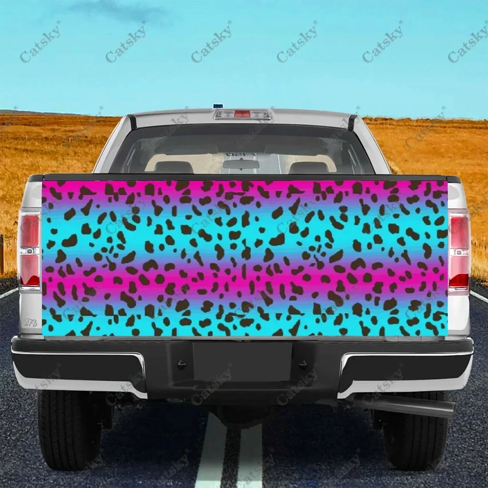 

Custom Blue Leopard Car Tail Trunk Protect Vinly Sticker Decal Car Hood Full Body Decoration Sticker for SUV Off-road Pickup