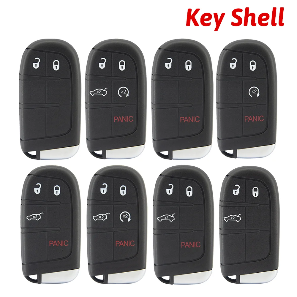 

kigoauto Smart Key Case 2/3/4/5 Button Y159 SIP22 for Jeep Dodge Chrysler Fiat 2011-2023 FCC M3N-40821302