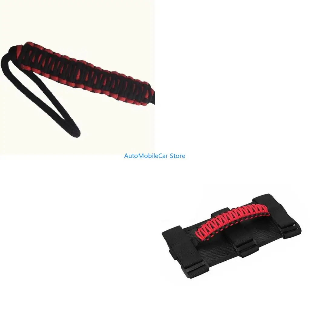 G8TE Car Roof Roll Bar Grab Inner Handles Grip Wheel Trolley Handles for  JK-TJ-JL-CJ-YJ Models