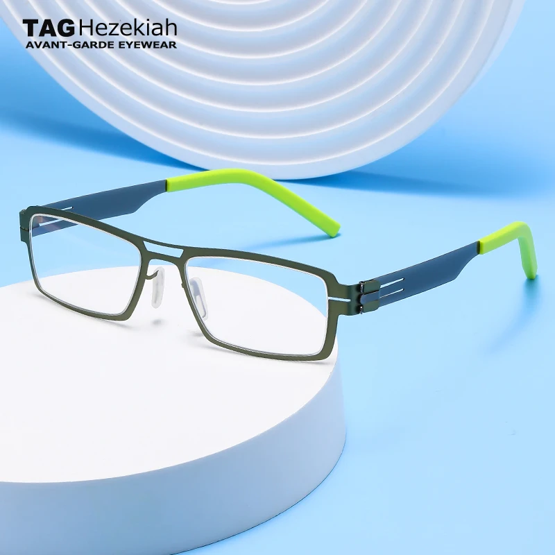 

GRIGORIJ1 Germany Designer Glasses Frames Men Super Thin Aviation Stainless Steel Retro Eyeglasses Women Reading Spectacle Frame