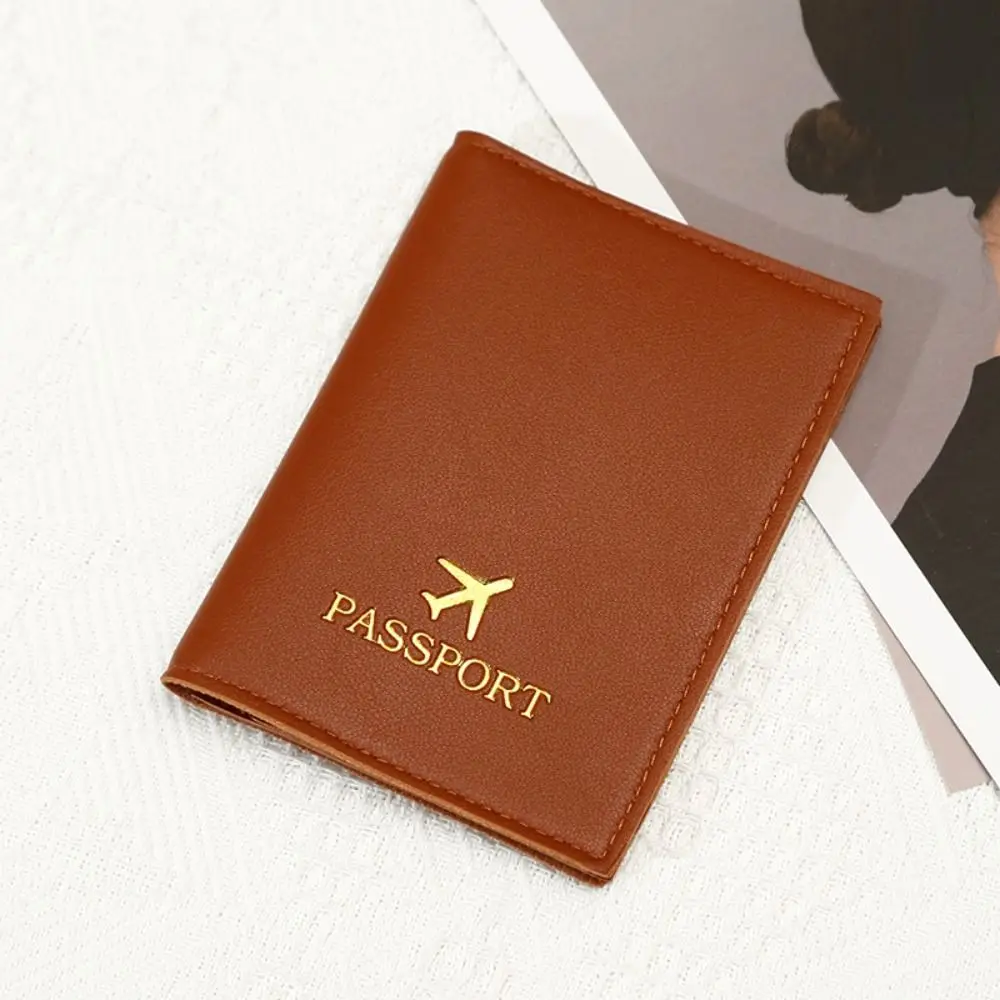 Multifunction PU Leather Passport Cover Card Case Travel Wallet Passport Clip Passport Holder Airplane Check-in Ticket Holder