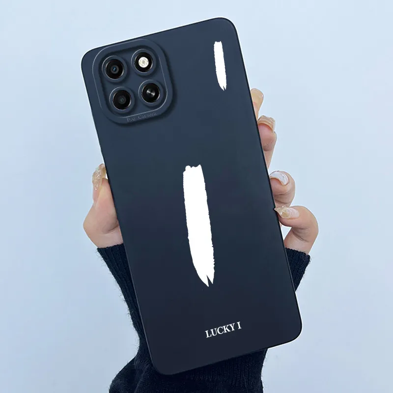 Per Infinix Smart 6 HD Custodia Cover Lucky Lettera Iniziale Silicone Morbido Opaco Paraurti Del Telefono per Infinix X6512 SMART6 HD Involucro