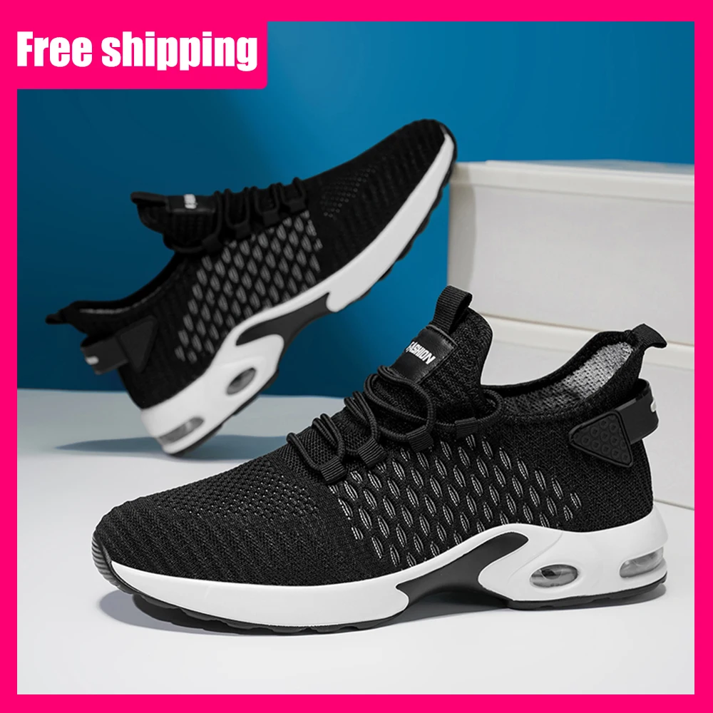 

Мужские кроссовки 2026, новые модные сетчатые дышащие легкие удобные мягкие эластичные повседневные уличные кроссовки для мужчин