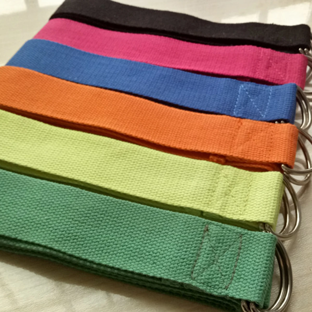 

Yoga Stretch Strap Adjustable D Ring Buckle Cotton Exercise Band For Flexibility Physical Therapy Green Yoga Exercise Strap