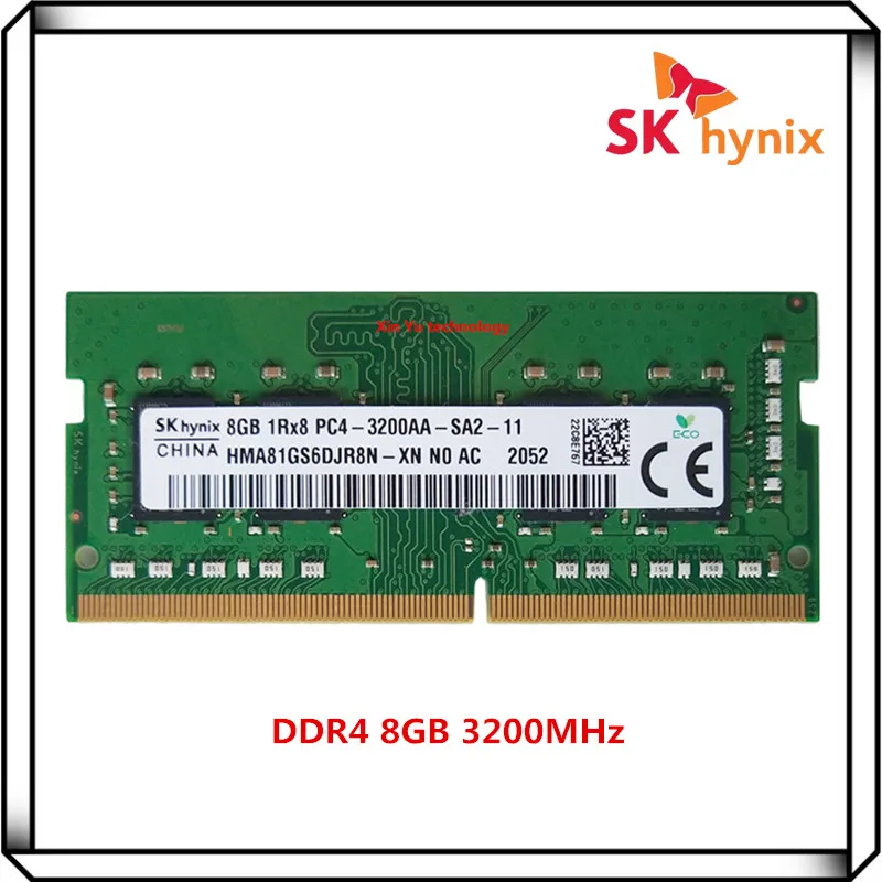 

Оперативная память для ноутбука SK Hynix DDR4 8 Гб 2Rx8 3200AA PC4 3200 МГц SO-DIMM