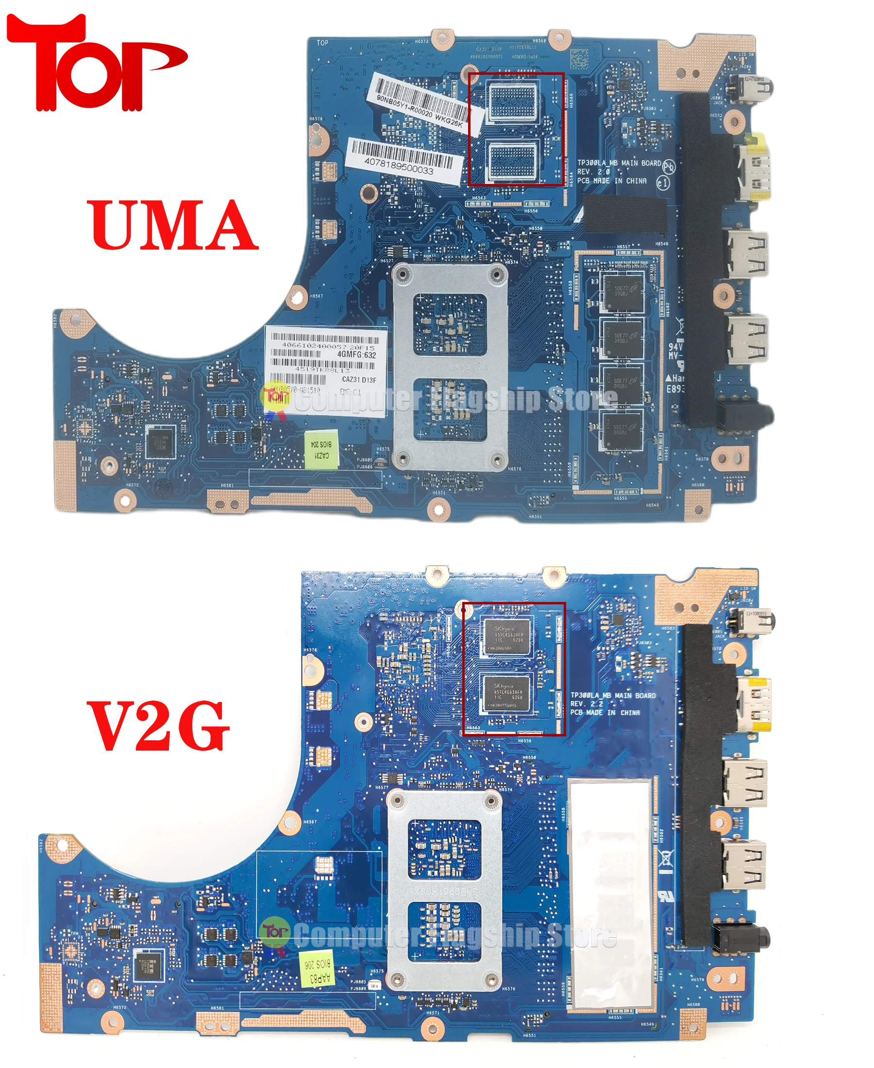 KEFU TP300LA_MB Laptop Motherboard For ASUS TP300LD TP300L TP300LAB Q302LA Mainboard I3 I5 I7 CPU 4G-RAM GT820 920 100% Working