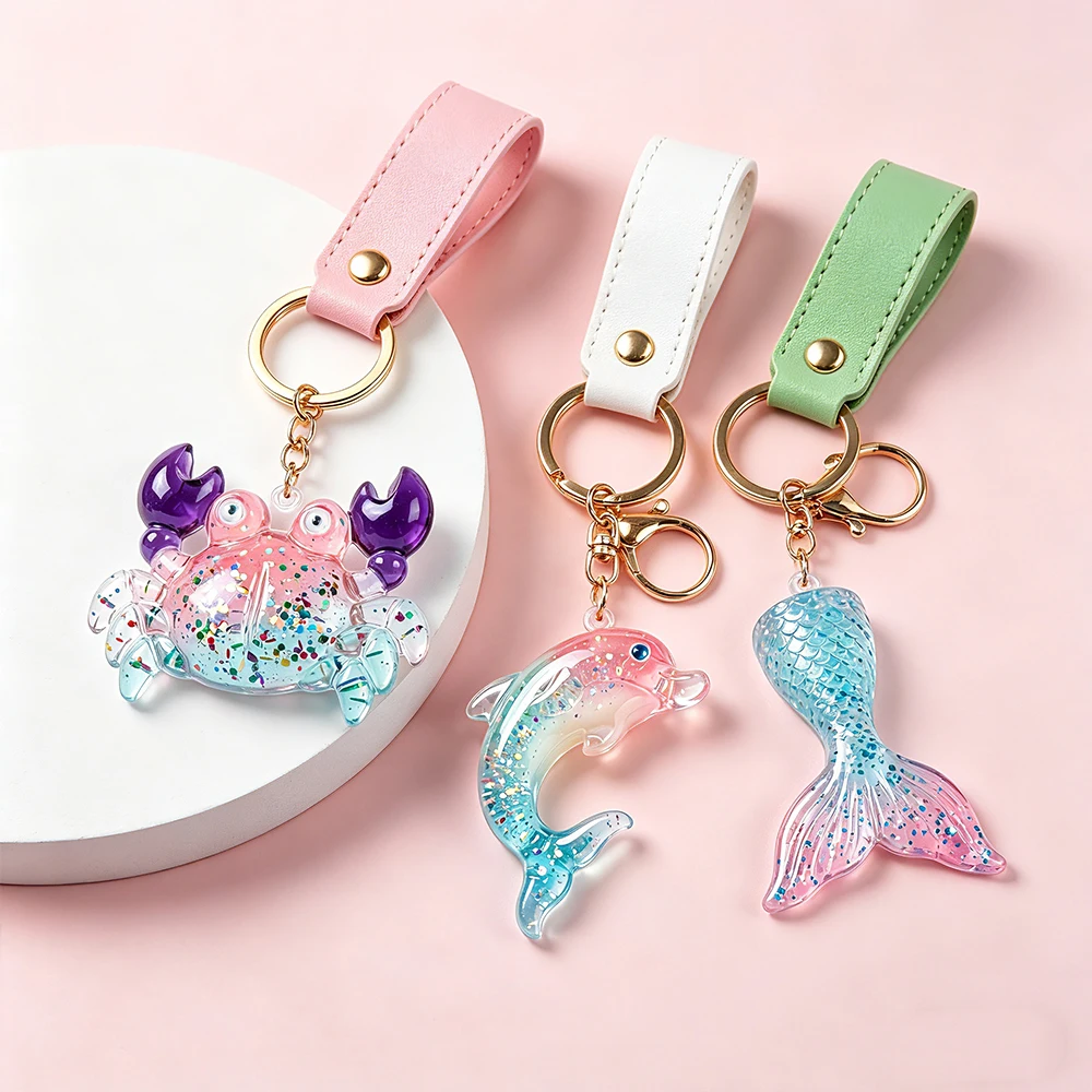 S0294 Ocean Theme 3D Seahorse Shells Starfish Octopus Dolphin Silicone Moulds DIY Craft Necklace Pendant Molde Para Resina Epoxi - view 6
